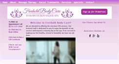 Desktop Screenshot of freeholdbodycare.com